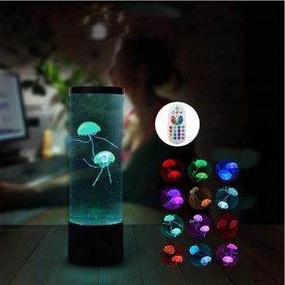 DZIECIĘCA LAMPA MEDUZA Z PILOTEM, LAMPA MEDUZA Z 17 ZMIANAMI KOLORÓW