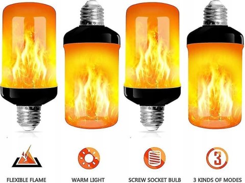 ŻARÓWKA FILAMENT OGIEŃ E27 5w Led Flame Effect Light