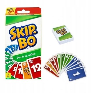 GRA KARCIANA DLA DZIECI SKIP BO SKIP-BO GRA MATTEL UNO 162 KARTY