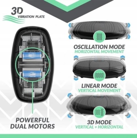 Platforma wibracyjna bluetooth BLUEFIN ULTRA SLIM masażer treningowa